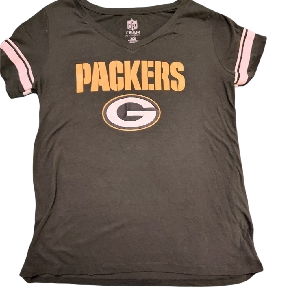 Green Bay women's V-neck large nfl